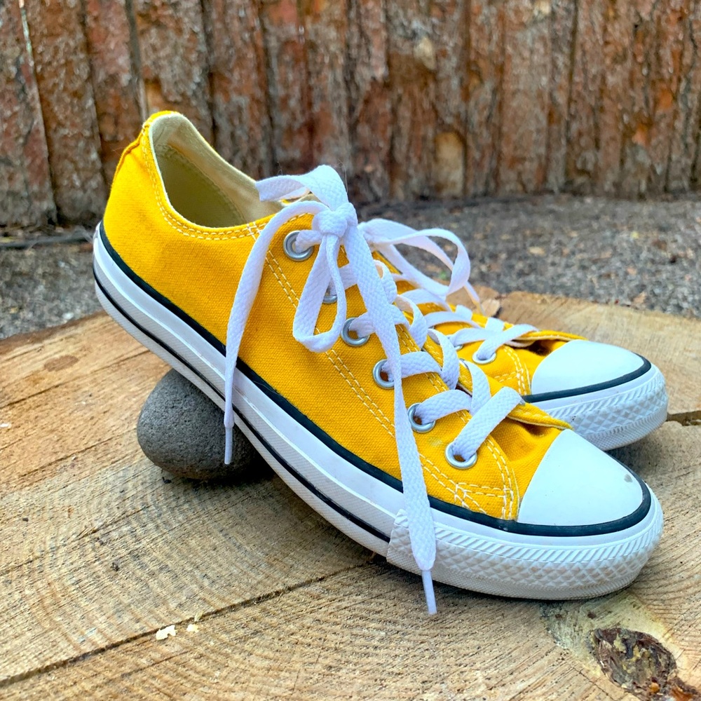 Sunshine Yellow Converse Sneakers 7